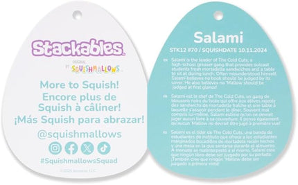 Squishmallows Original Stackables 12in Salami The Red Dragon with Sparkle Belly Plush – Official Jazwares Plush (Medium-Sized)