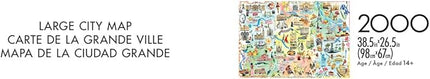 Buffalo Games - Fay Ford - Large City Map - 2000 Piece Jigsaw Puzzle for Adults - Challenging Puzzle Perfect for Game Nights - Finished Size is 38.50 x 26.50