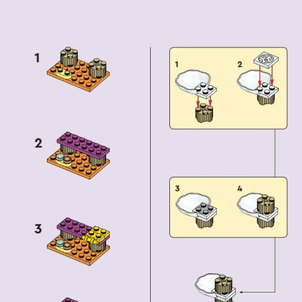 LEGO Friends: Cat Tree with Kitten (Shadow) Micro Set (24 pcs)