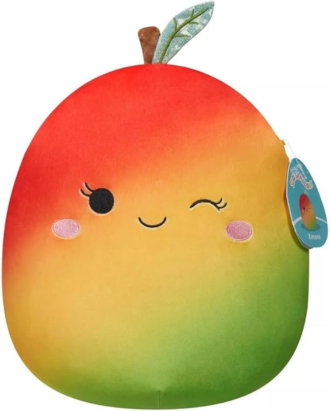 Squishmallows 5" Ximena The Mango (Winking) - Officially Licensed Kellytoy Plush - Collectible Soft & Squishy Stuffed Animal Toy - Add Ximena to Your Squad - Gift for Kids, Girls & Boys