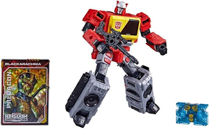 Transformers Toys Generations War for Cybertron: Kingdom Voyager WFC-K44 Autobot Blaster & Eject Action Figure - Kids Ages 8 and Up, 7-inch