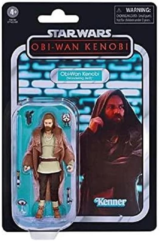 STAR WARS The Vintage Collection OBI-Wan Kenobi (Wandering Jedi) Toy, 3.75-Inch-Scale Figure, Kids Ages 4 and Up, Multicolored, F4474