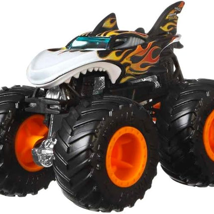 Hot Wheels Monster Trucks, 1:64 Scale Monster Trucks Toy Trucks, Set of 4, Giant Wheels, Favorite Characters and Cool Designs