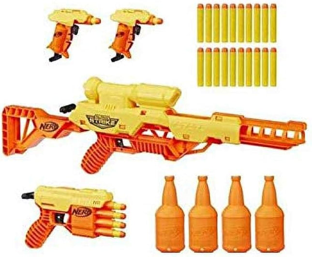 Nerf Alpha Strike Battalion Set - Includes 4 Blasters, 4 Half-Targets, and 25 Official Elite Darts - for Kids, Teens, Adults