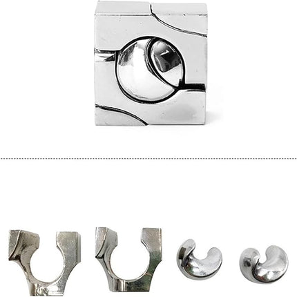 VolksRose 15pcs Brain Teaser Puzzles, Metal Wire Puzzles Set, Mind Smart Game IQ Challenge Puzzle Games, Educational IQ Test Unlock Interlocking Toy Lock Puzzles Gift for Adults Teenagers