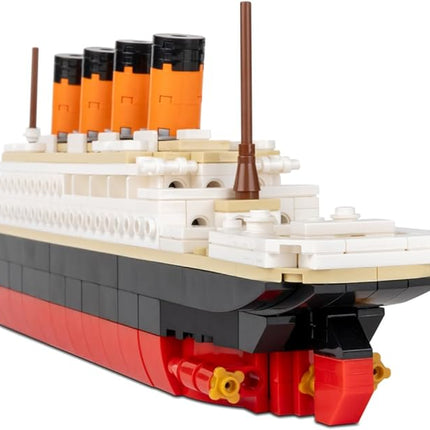 Brick Loot Titanic Micro Building Blocks Set – 390-Piece DIY Ship Model Kit, Mini Bricks for Adults & Kids, 3D Puzzle STEM Toy, Collectible Display, Gift for Ship Lovers & Puzzle Fans (Large)