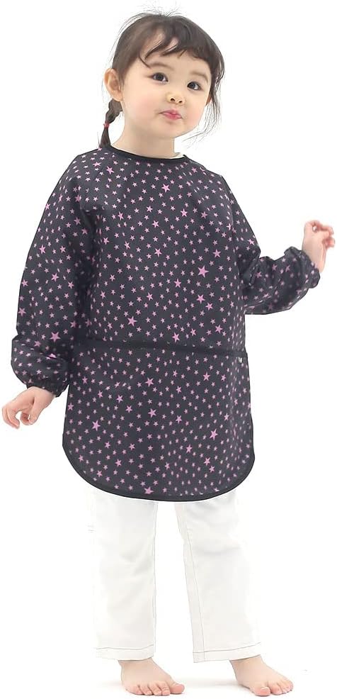 Kids Waterproof Art Smock – Long Sleeve Apron for Painting, Baking, Sensory Play (Ages 1–10)