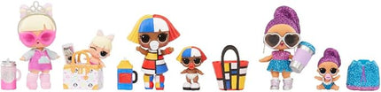 L.O.L. Surprise! Confetti Pop Birthday Sisters- with Collectible Doll, Lil Sister, 10 Surprises, Confetti Surprise unboxing, Accessories, Limited Edition Doll, Present Box Packaging