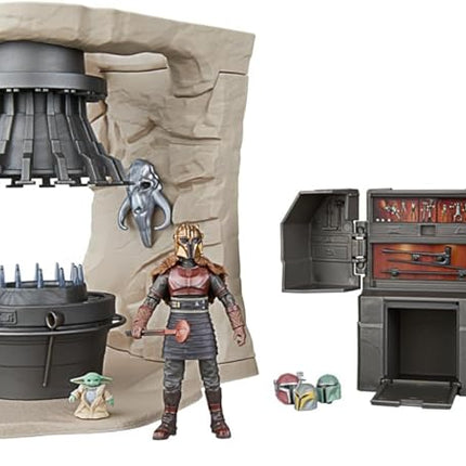 STAR WARS The Vintage Collection The Armorer’s Forge, The Mandalorian 3.75 Inch Collectible Playset with Action Figure
