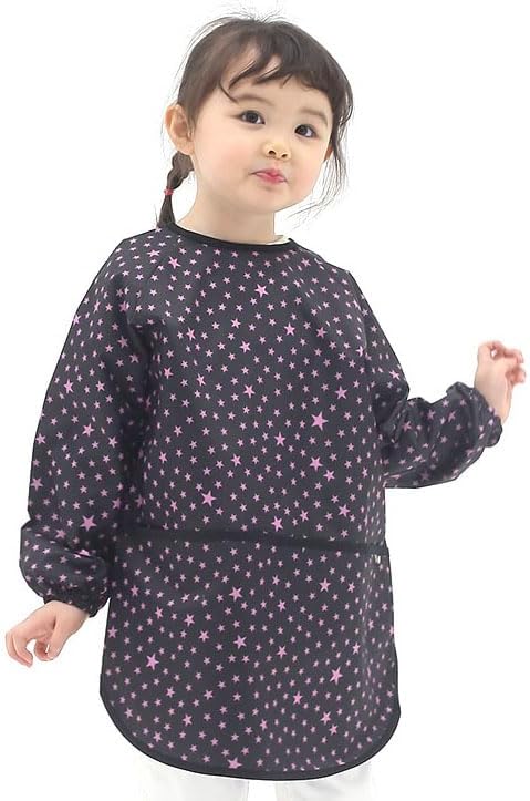 Kids Waterproof Art Smock – Long Sleeve Apron for Painting, Baking, Sensory Play (Ages 1–10)