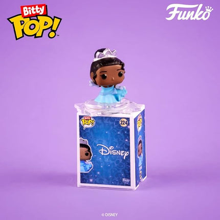 Funko Bitty Pop Disney Princesses - Rapunzel, Merida, Moana and A Surprise Mystery Mini Figure - 0.9 Inch (2.2 Cm) Collectable - Stackable Display Shelf Included - Cake Topper - Gift Idea