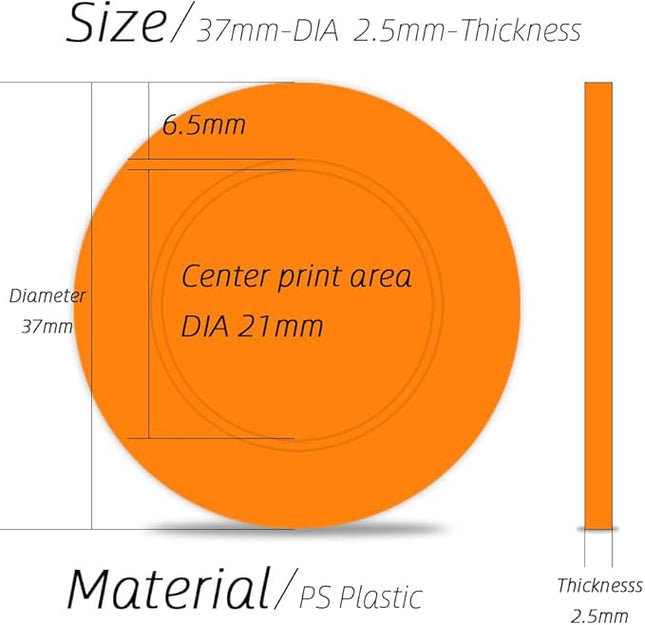 100 Personalized Poker Chips, Print with Your Text and Logo, Suitable for Corporate Event, Poker Night, Card Club, Board Game, Party