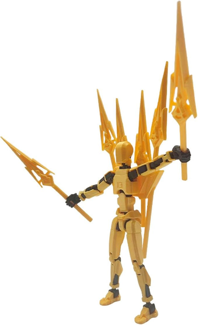 T13 Action Figure (Assembly Completed) Titan 13 Dummy 13 Action Figure Robot 13 Figure 3D Printed Articulated Multi-Jointed Movable Robot Model (Ma Cha-GD)