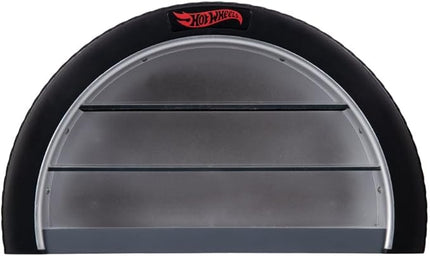 Hot Wheels Display Case Light - Officially Licensed Mattel Merchandise, Light Up Case Holds 8 Cars, Wheel Shaped Wall Mountable or Freestanding, Gift for Collectors