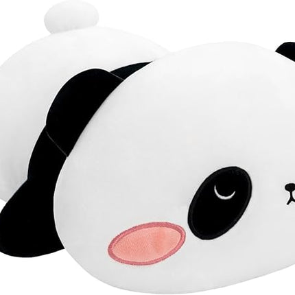 SQEQE Weighted Panda Plush, Weighted Panda Stuffed Animal, Cute Plushies Soft Bear Pillow Toy Gift for Kids Adults 13.8 Inch, 1.6 Lbs