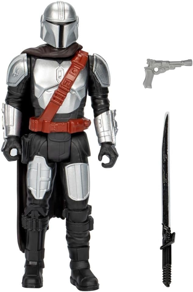 STAR WARS Epic Hero Series The Mandalorian 4-Inch Action Figure & 2 Accessories, Toys for 4 Year Old Boys and Girls