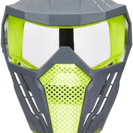 Nerf Hyper Face-Mask - Breathable Design, Adjustable Head Strap, Green Team Color - for Teens,-Adults