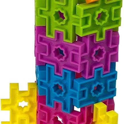 Incredibly Interconnectable Toys KADU DA Out of This World 78 Piece Set - STEM/STEAM Building + Construction Toy, for Open + Imaginative Play