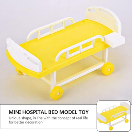 Zerodeko 1 Set Simulated Medical Bed Dollhouse Hospital Accessories Role Play Doctor kit Bed Accessories Pretend Play Doctor Toys Kids Stethoscope Toy Plastic Combo Plate Toddler Baby