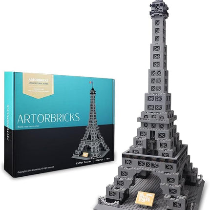 ArtorBricks Eiffel Tower Architecture Model Kit - 976-Piece Premium Building Set for Collectors, Detailed Display & Thoughtful Gift Idea