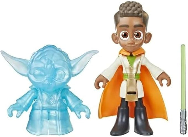 STAR WARS Pop-Up Lightsaber Training, Kai Brightstar & Yoda Action Figures, 4-Inch Scale Toys, Preschool Toys for 3 Year Old Boys & Girls