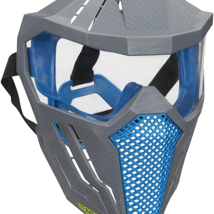 Nerf Hyper Face-Mask - Breathable Design, Adjustable Head Strap - Blue Team Color - Gear Up Hyper Battles - for Teens,-Adults