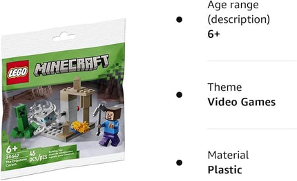 LEGO Minecraft Dripstone Cavern Polybag Steve Creeper 30647 Polybag