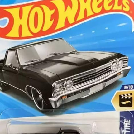 Hot Wheels Chevy El Camino [Black], Screen Time 9/10, 147/250, 1:64 Scale Diecast Car