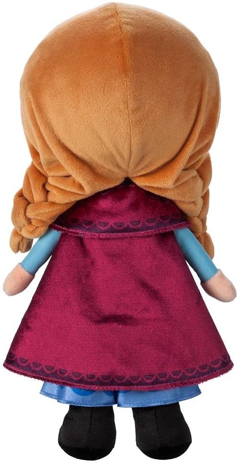 Disney Store Official Disney Princess Plush Doll (Anna from Frozen) Medium 14 Inches, Disney Princess Dolls with Embroidered Features, Disney Plush Toys, Princess Toys for Girls