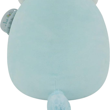 Squishmallows 12-Inch Banks Blue Badger - Medium-Sized Ultrasoft Official Kelly Toy Plush