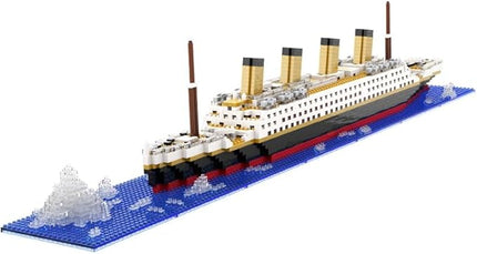 Architecture RMS Titanic Cruise Ship Model Construction Set, 1880 PCS, Building Blocks, Micro Blocks, Mini Bricks for Adults and Teens