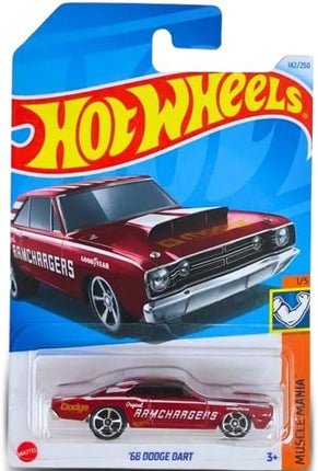 Hot Wheels 1/5 Scale 1968 Dodge Dart (Red) Muscle Mania Die-Cast Model Car