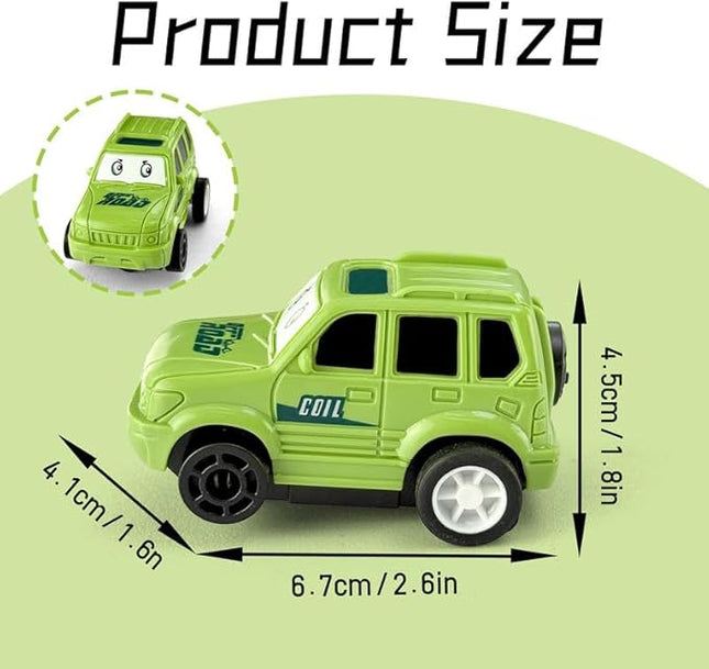 6-8 Year Old Boy Birthday Gift, Puzzle Racer Kids Car Track Set Puzzle Racer Car Track Set with Roadmap Puzzle Track Car Play Set Toys for 4 Year Old Boys (Jeep&Car&Airplane&Motorboat, Set4-1PCS)