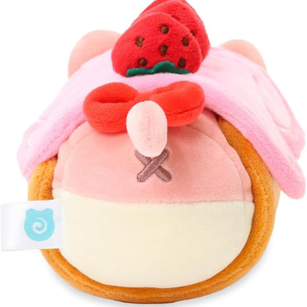 Anirollz Kittiroll Plush in Roll Cake Outfitz – Kawaii Stuffed Animal with Removable Costume – Cute Squishy Plush Toy Gift for Girls & Kids
