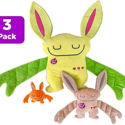 Bumpas 3 Pack Includes: Weighted Stuffed Pillow Animal with Surprise Bumpaloo & Thumper - Soft & Cuddly Plush for Comfort & Sensory Support