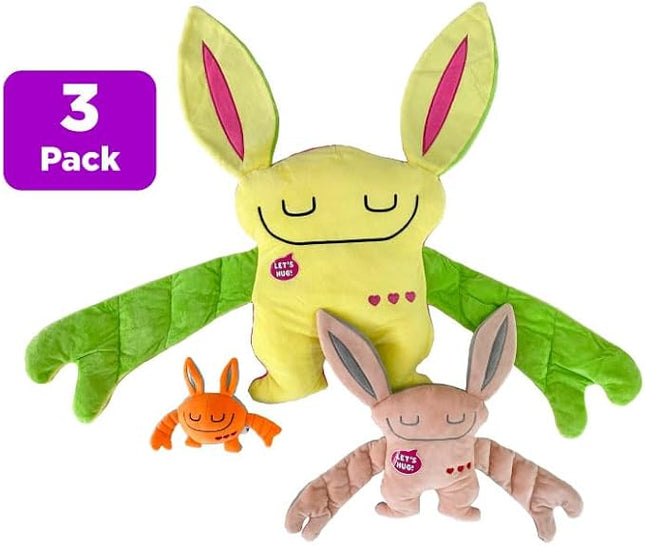 Bumpas 3 Pack Includes: Weighted Stuffed Pillow Animal with Surprise Bumpaloo & Thumper - Soft & Cuddly Plush for Comfort & Sensory Support