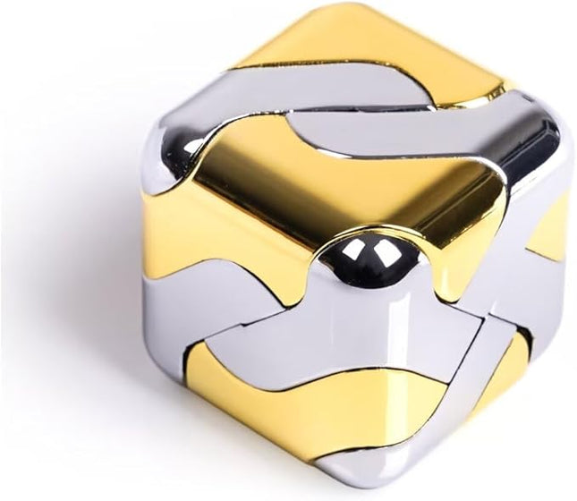 Metal-Puzzles Brain-Teaser 3D-Toys: Fidget-Toys Cool-Gadgets-Stuff Square-Cube-Box Puzzle-Toy ADHD Tools Stress Relief Gift for Kid Children Teen Adult Office Home School Christmas