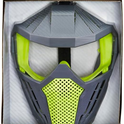 Nerf Hyper Face-Mask - Breathable Design, Adjustable Head Strap, Green Team Color - for Teens,-Adults