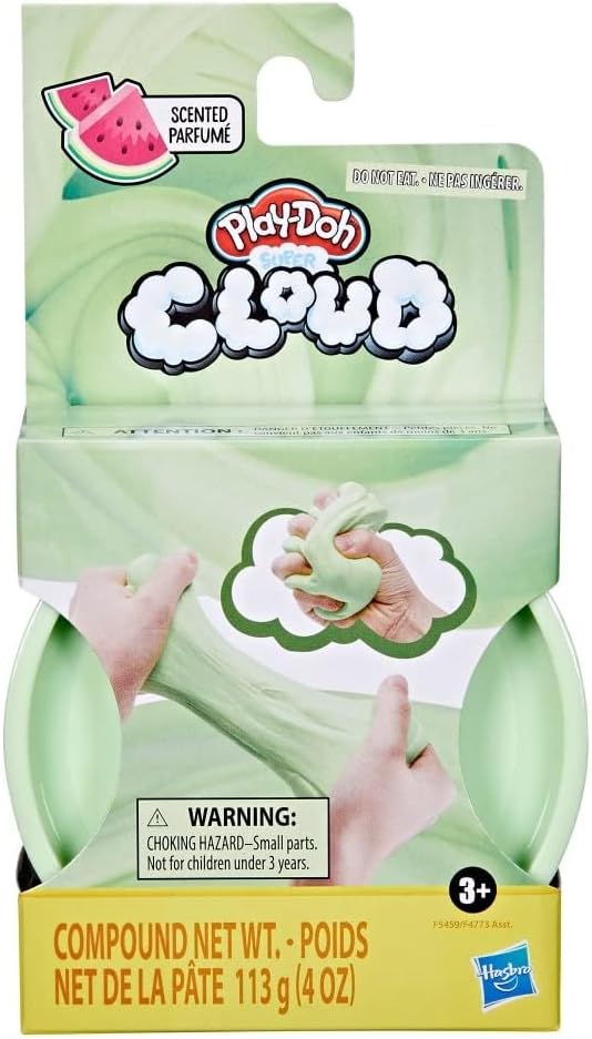 Play-Doh Super Cloud Scent Bundle - Watermelon & Bubble Gum, Green,Pink