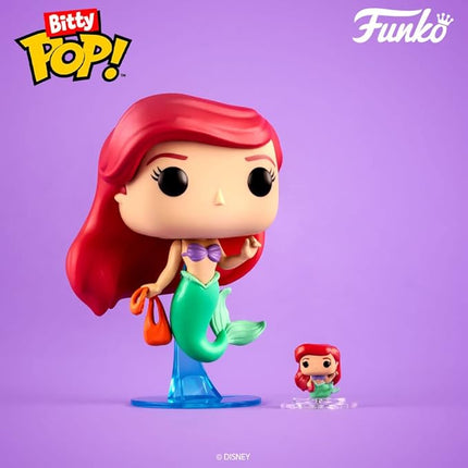 Funko Bitty Pop Disney Princesses - Rapunzel, Merida, Moana and A Surprise Mystery Mini Figure - 0.9 Inch (2.2 Cm) Collectable - Stackable Display Shelf Included - Cake Topper - Gift Idea