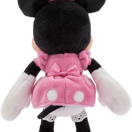 Disney Store Official Mini Bean Bag Plushies – Minnie Mouse – Pink Dress - Cute Stuffed Animal with Detailed Sculpting, Embroidered Features, Bean Bag Bottom Plush Toys for Kids