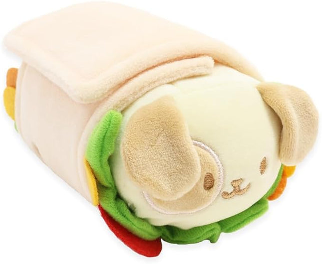 Anirollz Puppiroll Plush in Burrito Outfitz – Kawaii Stuffed Animal with Removable Costume – Cute Squishy Plush Toy Gift for Boys & Kids