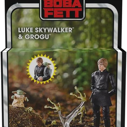 Star Wars: The Book of Boba Fett Vintage Collection Luke Skywalker & Grogu Action Figures 10 cm