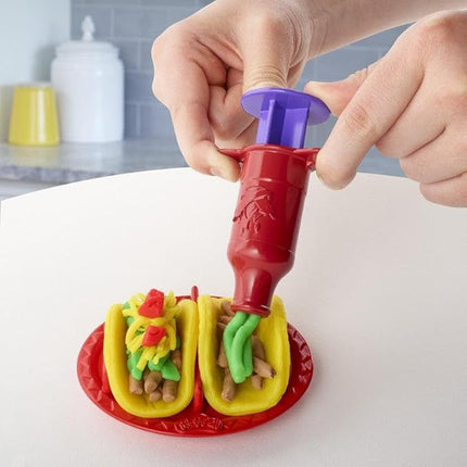 Play-Doh Kitchen Creations Taco Time Play Food Set for Kids 3 Years and Up with 4 Non-Toxic Colors