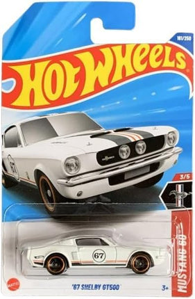 Hot Wheels '67 Shelby GT500 [White] Mustang 60 3/5, 161/250, 1:64 Scale Diecast Car