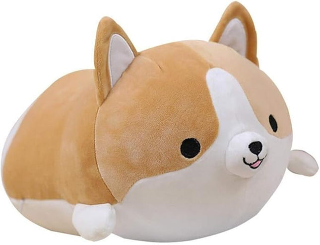 Corgi Dog Plush Pillow, Soft Shiba Inu Corgi Butt Stuffed Animal Toys Gifts for Bed, Valentine, Kids Birthday, Christmas (Brown, 11.8inch)