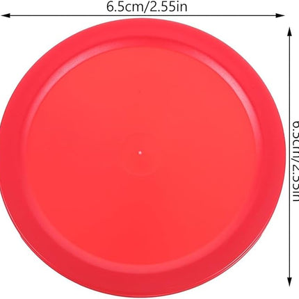 5Pcs Red Mini Air Hockey Table Pucks 50mm Puck Children Table New 2-inch Convenient and Attractive Air Hockey Arcade and Table Games, Air Hockey