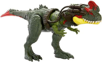 Mattel Jurassic World Gigantic Trackers Action Figure, Sinotyrannus Dinosaur Toy with Attack Motion & Tracking Gear