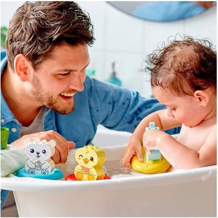 LEGO DUPLO 10965 - Bath Time Fun, Floating Animal Train Bathtub Water Toy for Babies and Toddlers 1.5-3 Years Old with Duck, Hippo, and Polar Bear, Easy to Clean, Great Tub Float Toy for Kids