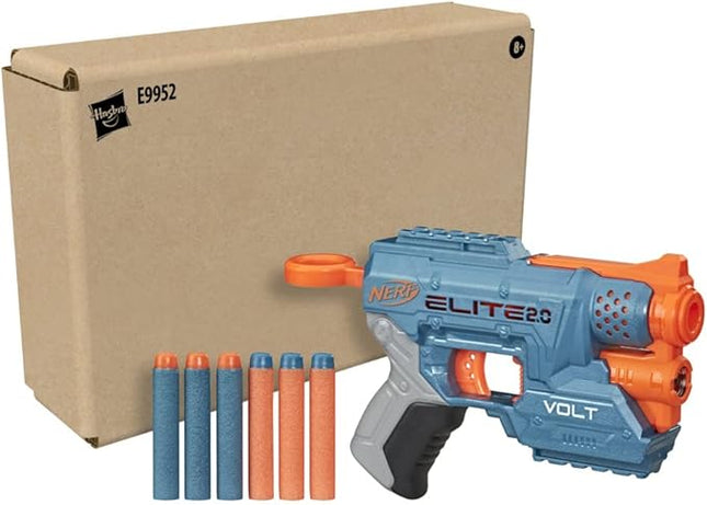 Nerf Elite 2.0 Volt SD-1 Blaster, 6 Nerf Elite Darts, Light Beam Targeting, Dart Storage, Tactical Rails